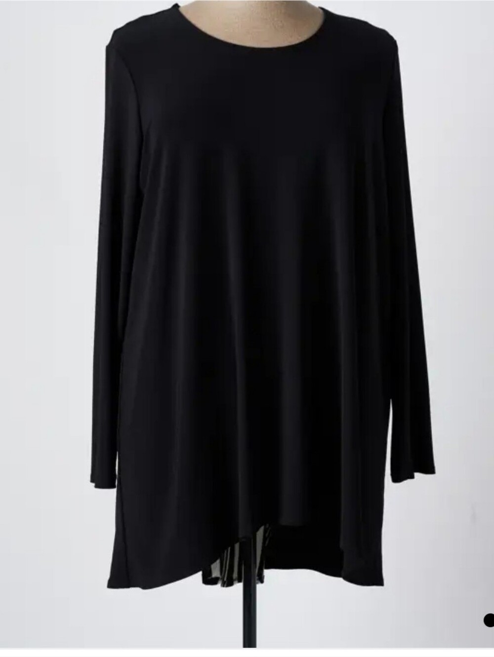 Joseph Ribkoff Black Tunic With Striped Insert Size16 - Picture 3 of 8